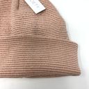 Sole Society  Beanie Hat Unisex Blush Pink Knitted Folded Winter NEW Photo 1