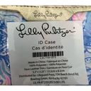 Lilly Pulitzer NWT  Blue and Pink Abstract Patterned ID Purse Photo 1