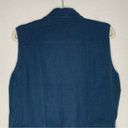 Elizabeth and James  Linen Blend Size Large Trans Tegan Biker Vest Photo 6