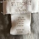 St. Tropez  100% Linen Lagenlook Cargo Vest Hoodie Sz M Photo 6