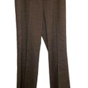 Lafayette 148  Trouser Pants Wool Blend Wide Leg Bootcut Mid-Rise Striped Brown 8 Photo 2