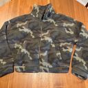 American Eagle AE Camo Fleece Cropped Jacket  Photo 0