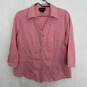Style & Co 4/$25  pink button up shirt 14 Photo 0