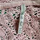 Leo & Nicole  Pink Crochet Knit Cardigan Kimono - Size XXL Photo 2