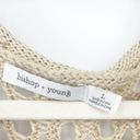 Bishop and Young  Womens Crochet Open Knit Off The Shoulder Swim Coverup Top Size L Photo 5