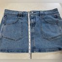 Levi's  Superlow Stretch Denim Mini Skirt Vintage Size 9 JR Photo 6