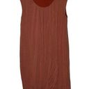 Garnet Hill  Pleated Knit Sleeveless Midi Dress Women Medium Stretch Tulip Wrap Photo 0