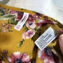 Xhilaration NWOT Gold Yellow Floral Long Sleeved Smocked Dress Photo 11