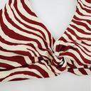 ANDIE  The Portofino Top Zebra Bias Stripe Truffle Bikini Twist Top New Small Photo 2