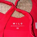 Anthropologie Wilo and the Label Base Scoop Contour Sports Bra Red Size XS  Photo 2