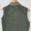 Kathie Lee Collection Vintage  Womens Button Blouse Olive Collared Vest Size M Photo 3