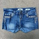 Daytrip  Virgo embroidered sequin bling cut off fray hem jean shorts Size 29 Photo 0