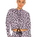 Beach Riot  x Revolve Bryce Hoodie Purple Black Cheetah Women’s Medium Photo 0