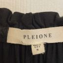 Pleione  Black Jersey Long Sleeved Top with tie accent Photo 1