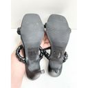 Anne Klein  Sandals Womens Size 6 Black Braided Double Strap Slip On Heels Photo 6