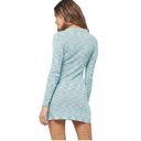 l*space L*  Women’s Aria Long Sleeve Collared Bodycon Dress in Sky New w Tag Sz M Photo 1
