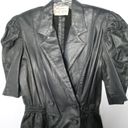 Vintage Rickie Freeman For Teri Jon Black Leather Dress Photo 3