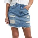 Volcom High Waisted Casual Denim Skirt Size Small (4/6) Photo 4