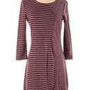 Chelsea and Violet  Fitted Striped Dress 3/4 Sleeve Jersey Size Small Sz S Photo 5