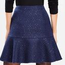 The Loft  Navy Tweed Skirt Photo 1