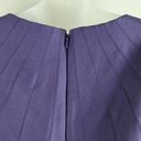 Halston Heritage NEW  Sleeveless Silk Dress Purple Fit And Flare Size 4 Photo 4