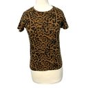 n:philanthropy  Jigsaw BFF T-Shirt Leopard Animal Print Brown Black XS Photo 14