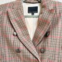 Banana Republic  Houndstooth Double Breasted Cadet Plaid Blazer Brown Women US 0 Photo 3