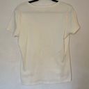 Tommy Hilfiger  Thick White Cotton V-Neck T Shirt Short Sleeves Large Photo 4