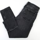 Abercrombie & Fitch  Womens 8 Simone High Rise Slim Jeans Black Grunge Distressed Photo 1