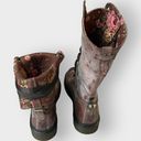 Dr. Martens  Triumph Fold Over Boots Distressed Brown Floral Size 8 UK 6 Leather Photo 4