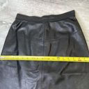 Forenza  Italian Leather Black Pencil Skirt Vintage Sz 8 80s 90s High Waisted Photo 6