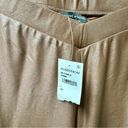 Naked Wardrobe NEW  Drip V-Waist Faux Leather Leggings Pants Brown Small S NWT Photo 5