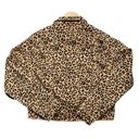 DL1961  Clyde Cropped Leopard Raw Hem Denim Trucker Jacket Photo 3