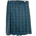 Nanette Lepore  Skirt Women's Size 10 Wool Lined Pencil Plaid Work Green/Black Photo 0