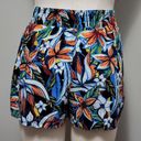 Apt. 9  black tropical floral Challis pull on shorts size medium Photo 5