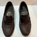 Cole Haan Womens  Brown Woven Leather Classic Lug Sole Penny Loafers Size 7.5D Photo 1