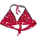 Victoria's Secret Victoria Secret Red Black 3 Piece Bathing Suit Bikini Top M Bottom L Skirt L Photo 1