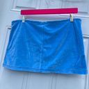 Patagonia Rhythm Organic Cotton Y2K inspired blue velour  micro mini skirt  💙 Photo 2