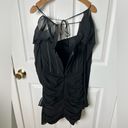 House Of CB Black Silk Gianna Corset Cold Shoulder Long Sleeve Body-Con Dress S Photo 10