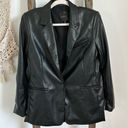 Dynamite  Women's Black Jacket Blazer Faux Leather / Size Medium Photo 2