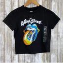 The Rolling Stones NWT  Dye Black Crop Photo 1