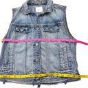 American Eagle  Distressed Sleeveless Jean Jacket Size Small Photo 5