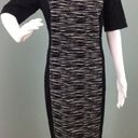 DKNY NWT Women's  Black Panel Space Dye Print Short Sleeve Sheath Dress Sz 12 Photo 3