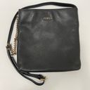 Furla  Pebbled Leather Crossbody Messenger Bag Black Photo 1