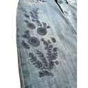 Talbots  Embroidered Denim Skirt Size 8 Petite Photo 3