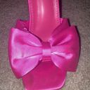 SheIn Pink Satin Bow Heels Size 6.5 Photo 2
