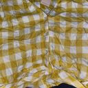 BCBGMAXAZRIA BCBGeneration Marigold Yellow Gingham Plaid Crop Top Photo 2