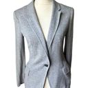 ZARA  Knit Heathered Grey Single Button Lightweight Blazer Jacket - S Photo 1