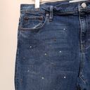 Gap  1969 Blue Best Girlfriend Embellished Jean Size 33 See Description Photo 4