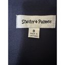 Shelby & Palmer  Navy Blue Dress Size 8 Ruched Sides New! Photo 10